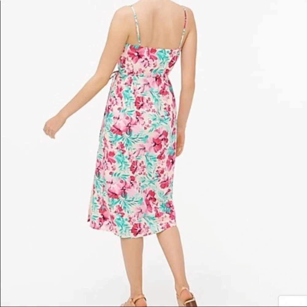 NWOT JCrew Cotton Floral Wrap Dress sz 00